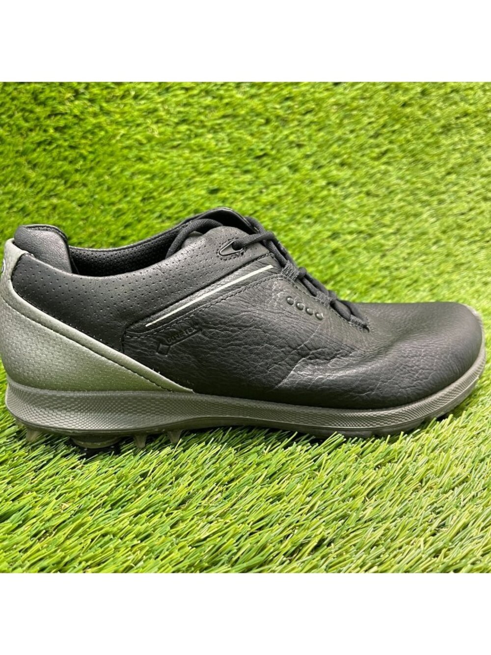 Ecco Biom G 2 GTX Womens Size 7 Black Gray Athletic Leather Golf Spikes Cleats